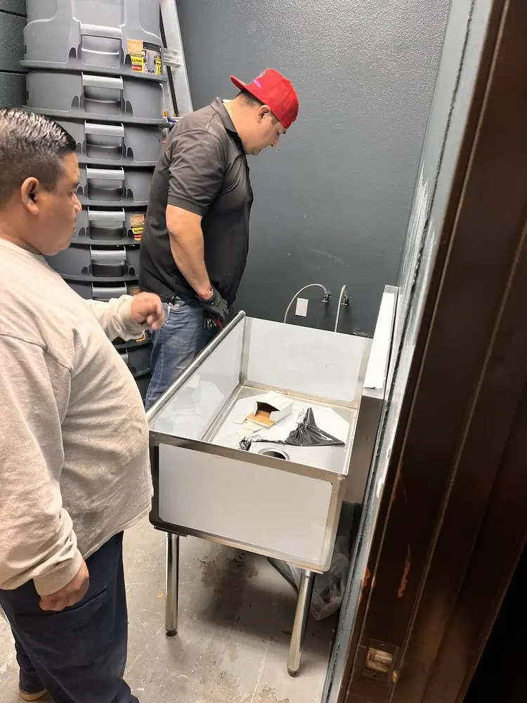 Commercial plumbing and sink installation in Eastbronk
