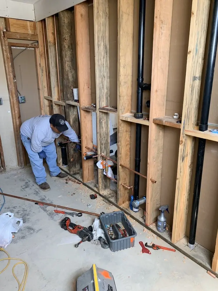 Commercial rough-in plumbing for Gas Line Repair in Eastbronk